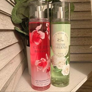 Bath and Body Works Cherry Blossom & Fresh Gardenia Bundle